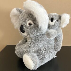 Cuddly Gray and White Koala & Baby Stuffed Animal Set from 1992.